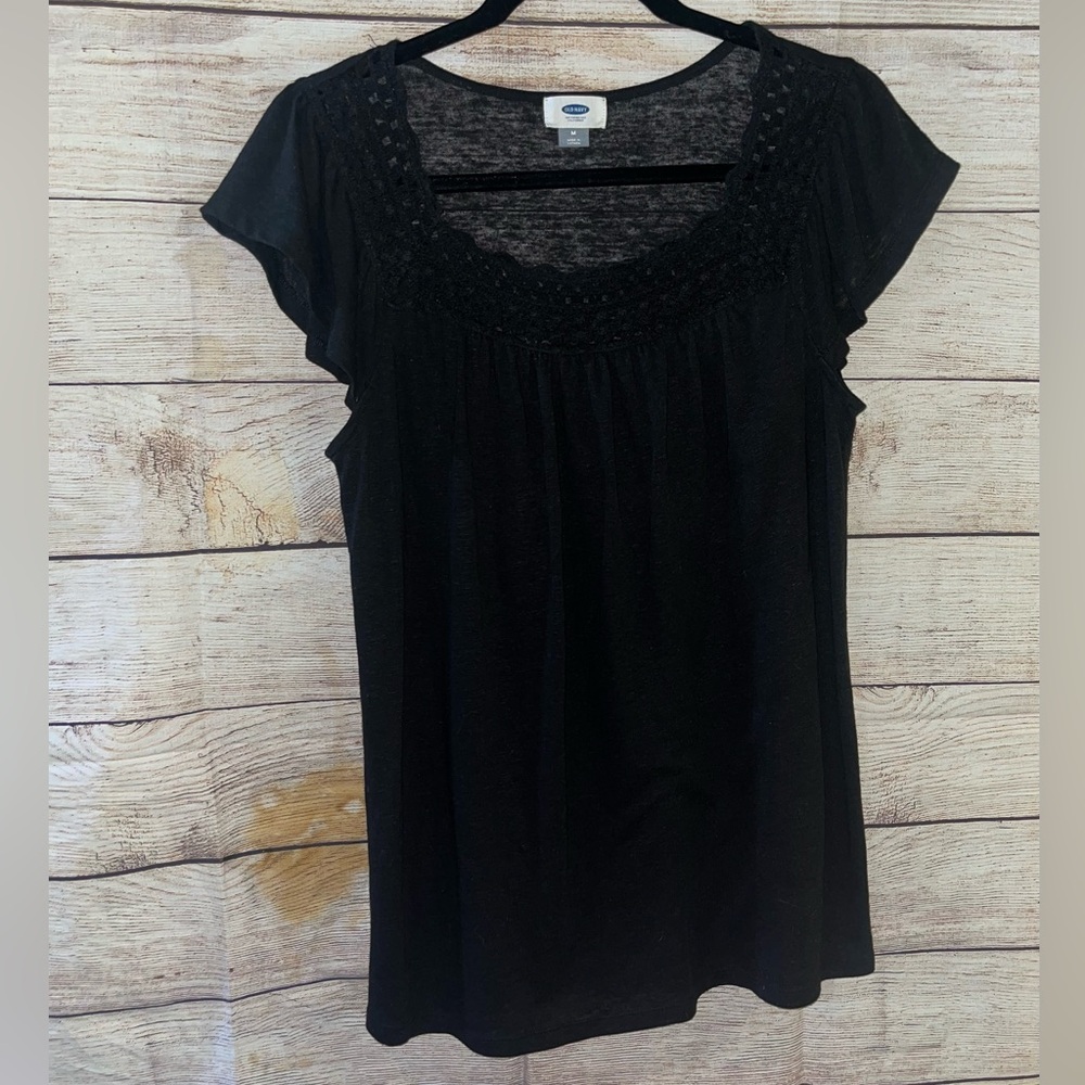 🤎3/$10 Old Navy Black Women's Blouse Size Medium